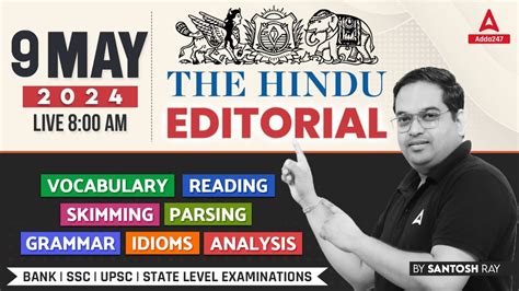 The Hindu Editorial Analysis The Hindu Vocabulary By Santosh Ray