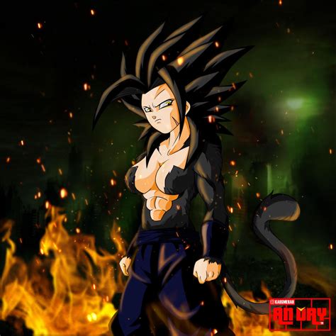 Lin Super Saiyan Primal Commission Work By Kaosmerah On Deviantart