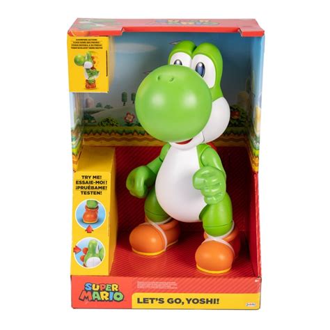 Figura Yoshi Interactiva De 30 Con Funciones Lets Go Yoshi Nintendo