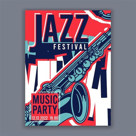 Plakat für jazz kreativer moderner banner flyer für musikkonzerte und