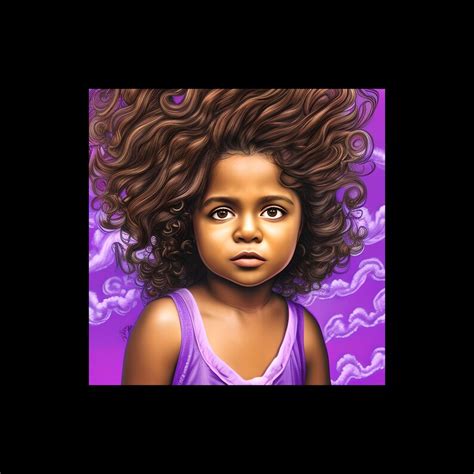 Cute Black Girl Long Curly Hair Png Download Digital Etsy