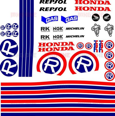 Honda Cb Hornet Decals Set Mxg One Best Moto Decals