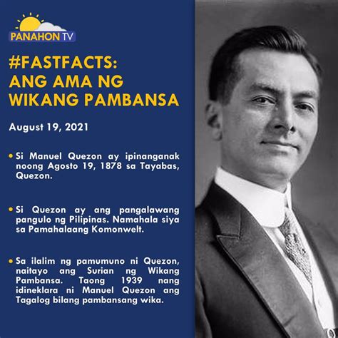 Panahon TV On Twitter Kasabay Ng Pagdiriwang Ng Quezon Day Narito