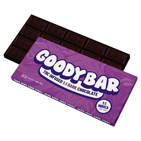 11 Dark Chocolate 100mg Cbd100mg Thc Goody Bag Goody Bar Jane