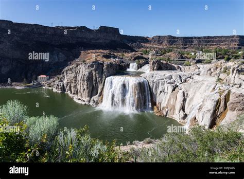 Snake River At Shoshone Falls Twin Falls Idaho Stock Photo Alamy