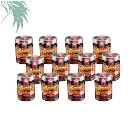 Lot De 12 Confitures De Goyave 325g De Guadeloupe De La Marque M Amour