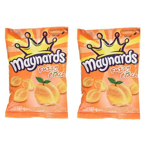 Maynards Fuzzy Peach Candy 185g 2ct Imported From Canada