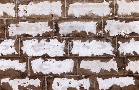 Weathered White Brick Wall As Background Stock Image Image Of Surface