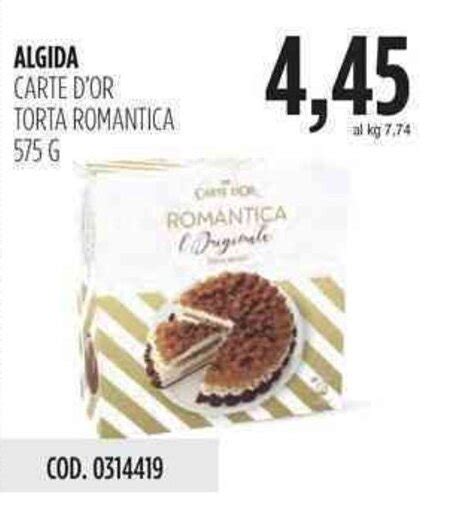 Algida Carte D Or Torta Romantica 575g Offerta Di Carico Cash Carry