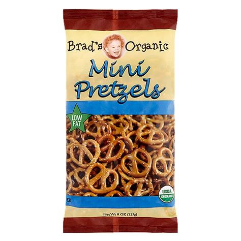 Brads Organic Mini Pretzels 8 Oz