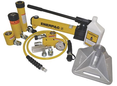 ENERPAC Hydraulic Lifting Set 10 Ton Cylinder Stroke 5 8 To 6 In Max