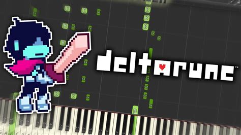 Deltarune Beginning Theme Piano Tutorial Synthesia Youtube