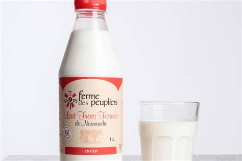 Le Lait frais entier fermier La Ferme des Peupliers mon marché fr