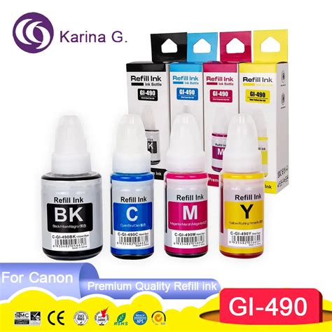 GI490 GI 490 GI 490 Compatible Refill Tintas Ink For Canon PIXMA G1400