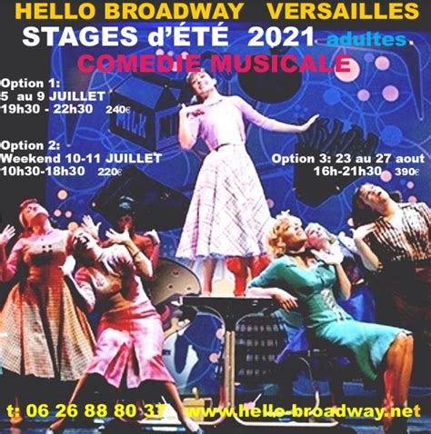 Hello Broadway Ecole De Danse Comédie Musicale Versailles Yvelines