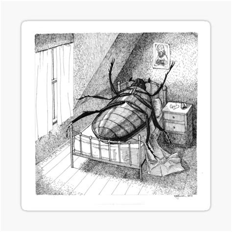 Gregor Samsa Franz Kafka Sketch Sticker For Sale By Uncommongoods Redbubble