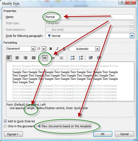 Changing The Default Font In Microsoft Word