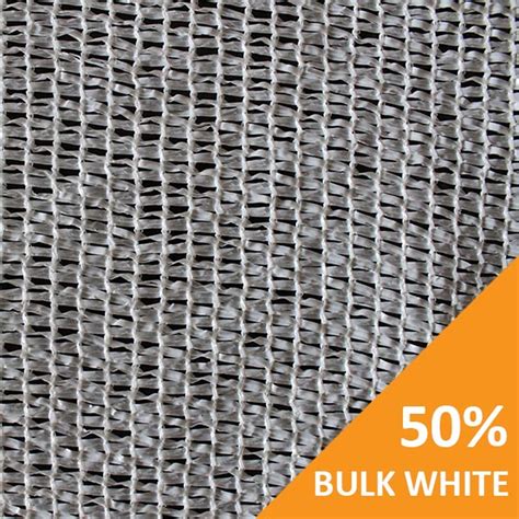 50% White Shade Cloth - Bulk Knitted