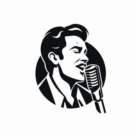 Premium Vector | Vector of a man singing passionately into a vintage ...