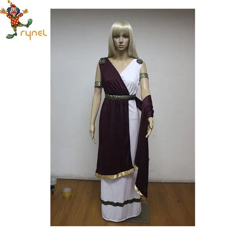 Pgwc0639 2xl Ladies Roman Empress Toga Robe Greek Goddess Fancy Dress