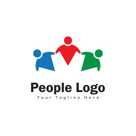 people logo design symbol 13129824 Vector Art at Vecteezy