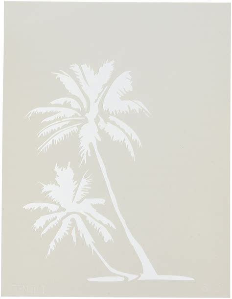 Stencil1 Palm Trees Stencil Reusable Premium Quality Mylar Stencils