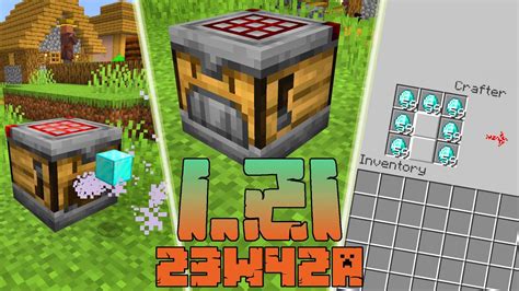 Minecraft 1 21 Snapshot 23w42a Co Nowego AUTO CRAFTING REWOLUCYJNY