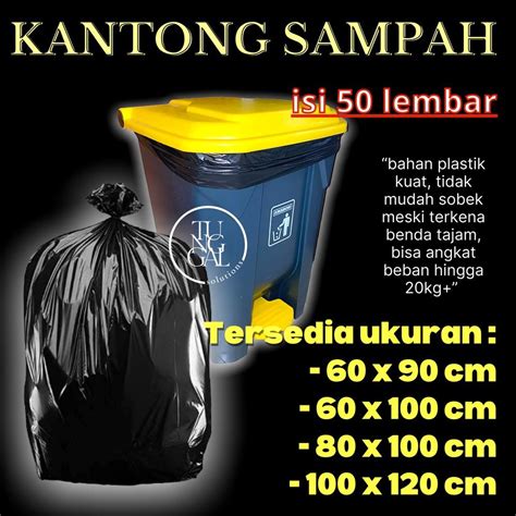 Jual Trend Kantong Sampah Hitam Trash Bag Hitam Ukuran X Cm