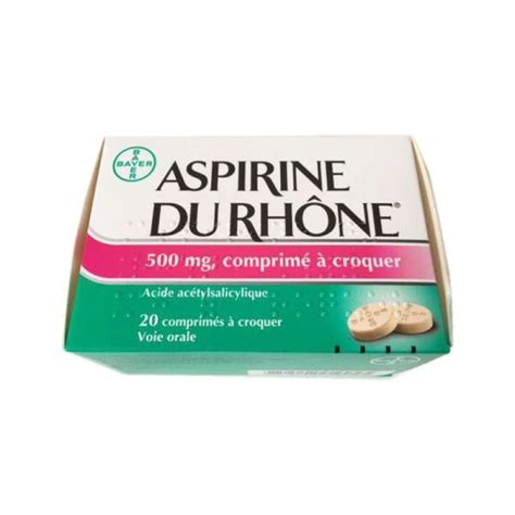 Aspirine Du Rhone Mg Comprim S Croquer Bayer Pharmacie Du Cen