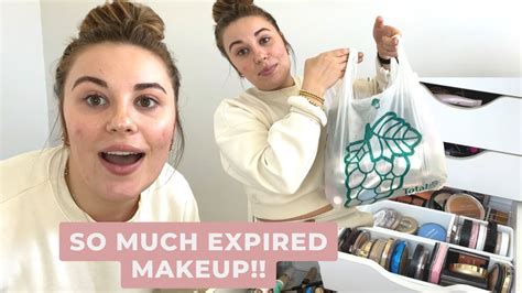 Getting Rid Of Makeup Expired Makeup Declutter Youtube