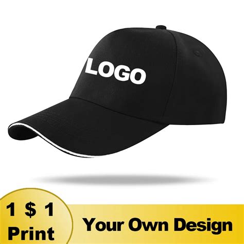 Custom Baseball Cap Print Logo Text Embroidery Casual Hats Work Hat