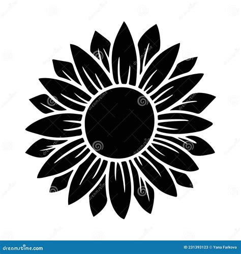 Icono Simple De Girasol Ilustraci N Vectorial De Silueta De Flores