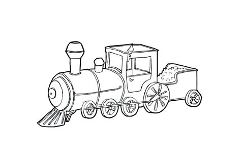 Steam Train Coloring Pages At Free Printable