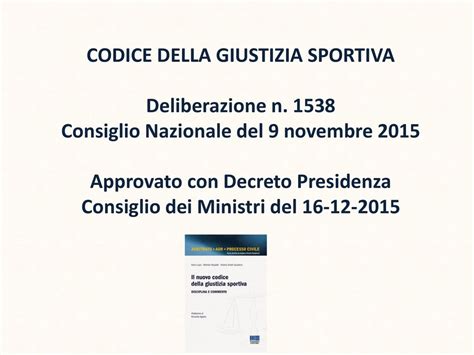 La Giustizia Sportiva Como Camera Civile Maggio Ppt Scaricare