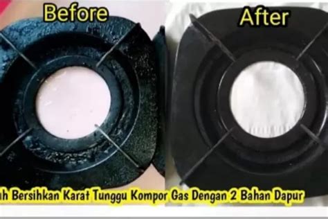 Cara Mudah Bersihkan Kerak Tungku Kompor Gas Tanpa Menggunakan Citrun