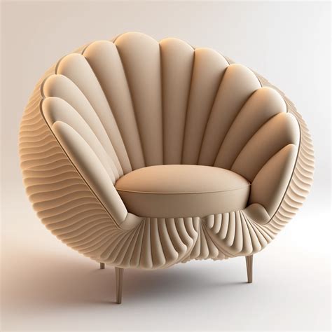 A Designer Chair Part Of A Biophilic Collection Inspired By Seashells