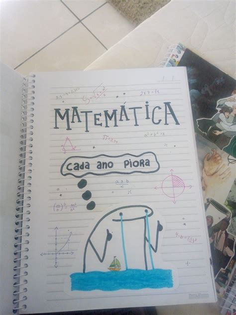 Capa Para O Caderno De Matem Tica Em Capas De Livros Escolares