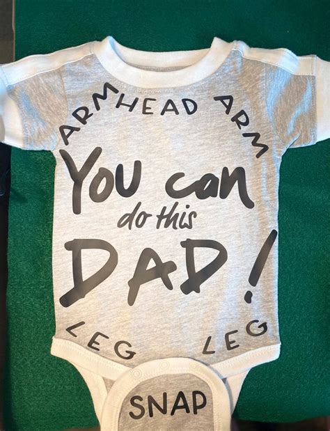 Funny Baby Onesie You Can Do This Dad For Newborns Etsy