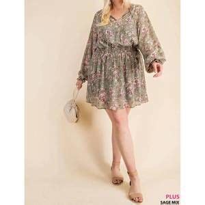 Kori Dresses New Kori Floral Chiffon Dress In Sage Poshmark