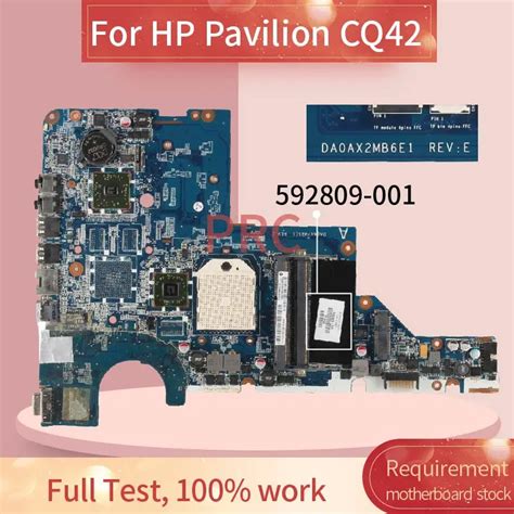 Placa mãe para computador portátil hp pavilion cq42 cq56 592809 a