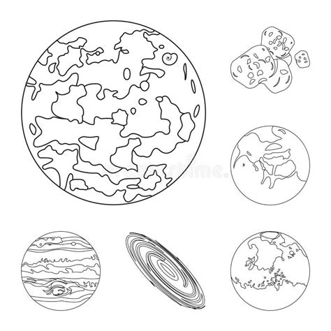 Planets Solar System Outline Stock Illustrations – 797 Planets Solar ...