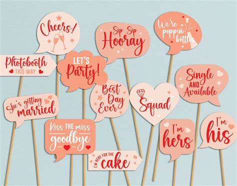 Wedding Photo Booth Props SVG PNG Wedding Signs And Decorations