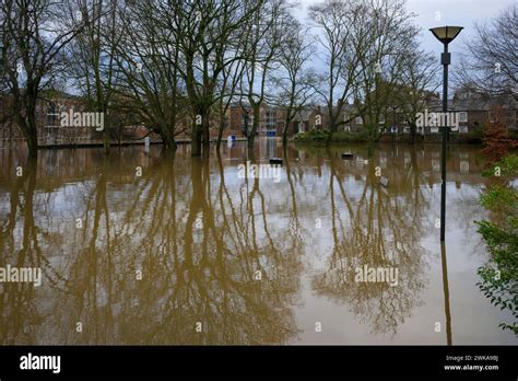 River Ouse Burst Its Banks And Floods After Heavy Rain Riverside