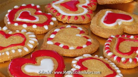 Petits Sabl S En Forme De Coeurs D Cor S Au Sucre Pour La Saint Valentin