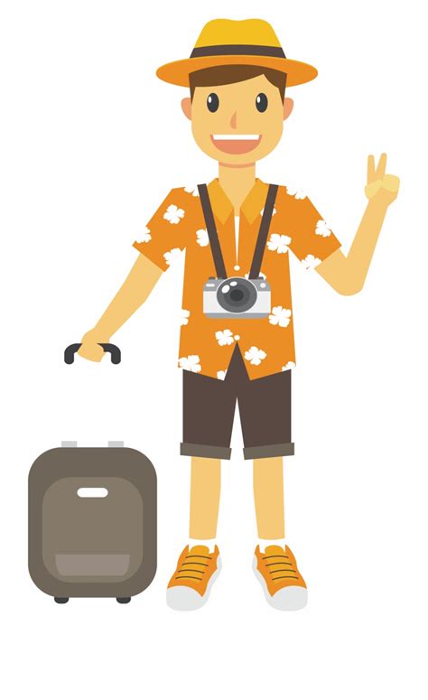 Tourism Euclidean Vector Clip Art Transparent Background Tourist - Clip ...