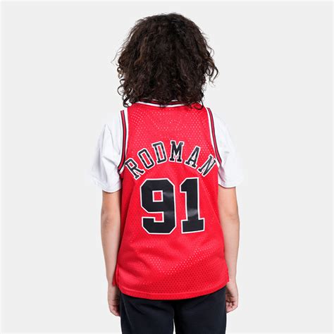 Mitchell & Ness NBA Swingman Dennis Rodman 91 Chicago Bulls Road 1997 ...