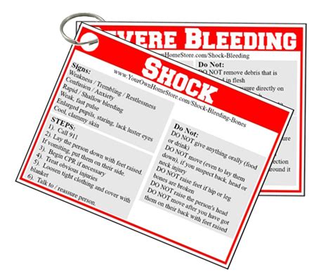 First Aid For Shock & Bleeding + Free PDF First Aid Cards