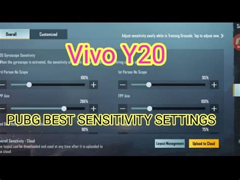 Vivo Y20 PUBG Best Sensitivity Settings YouTube