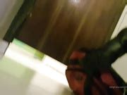 Misssweetteen Rides Dildo In Public Bathroom