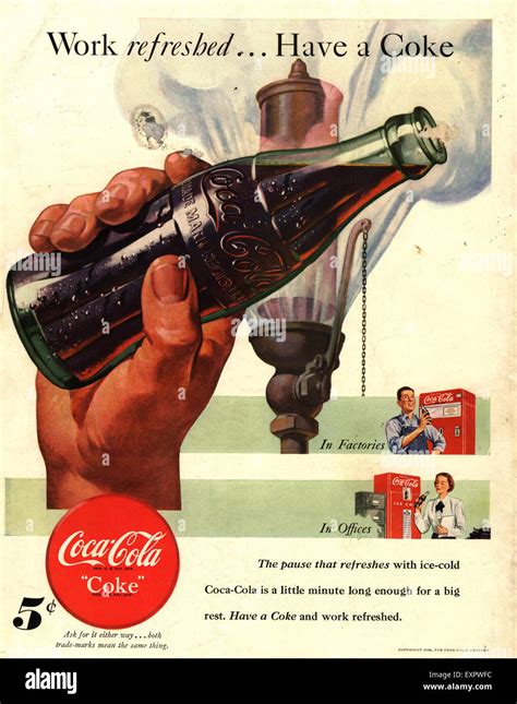 S Usa Coca Cola Magazine Advert Hi Res Stock Photography And Images